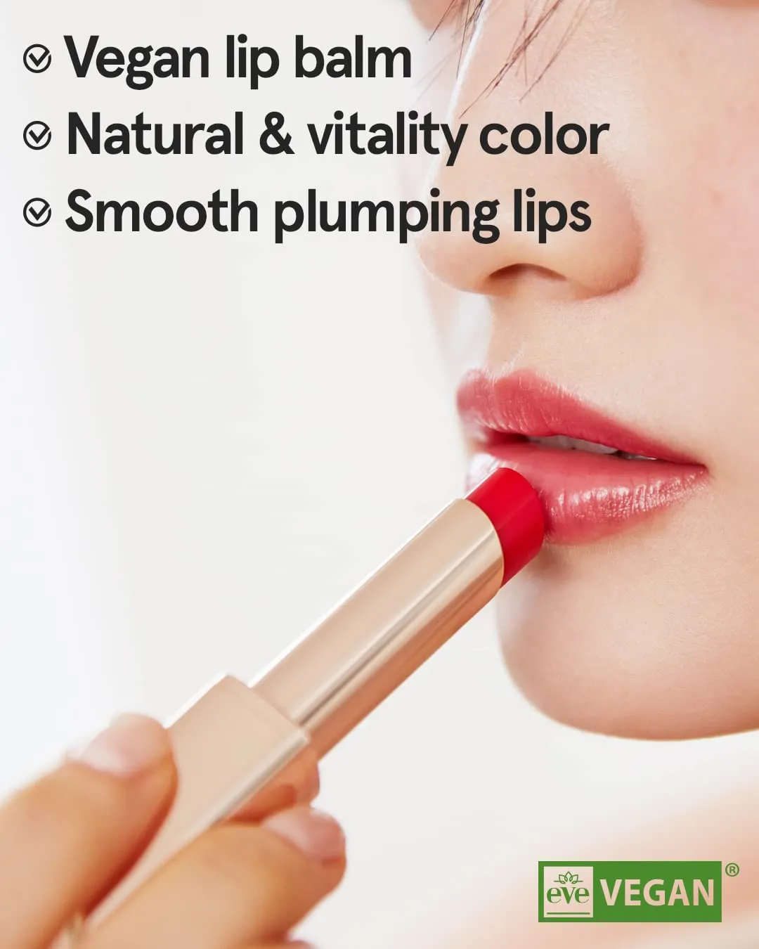 ATHÉ Authentic Lip Balm 01 AUTHENTIC (Tinted), Lightweight Wear & Plumping Lips without Stickiness, Moisturizing & Nourishing Plant-Based Vegan Chapstick for Dry, Petrolatum Free, Cruelty-Free