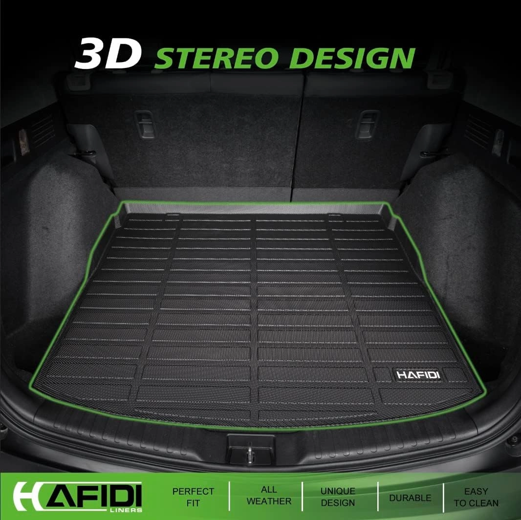 Automotive Floor Mats & Cargo Liner for Forester 2014-2018 All Weather Protection Full Set- Black