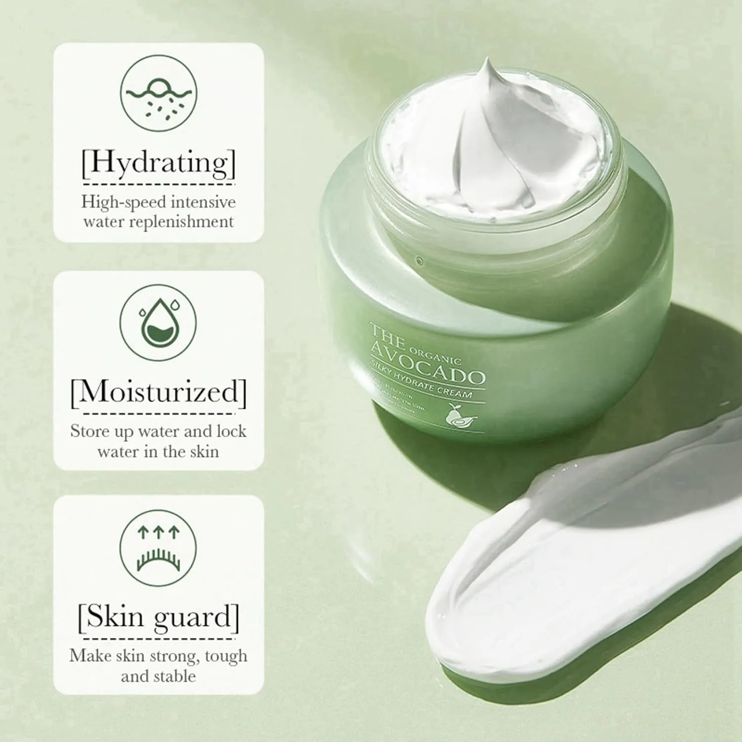 Avocado Skin Care Set, 6-In-1 Skincare Gift Set For Women Girls - Cleanser, Serum, Face & Eye Cream, Toner, Lip Balm, Face Skin Care Set For Women, Anti-Aging Skin Care Kit Smooth Firming Skin