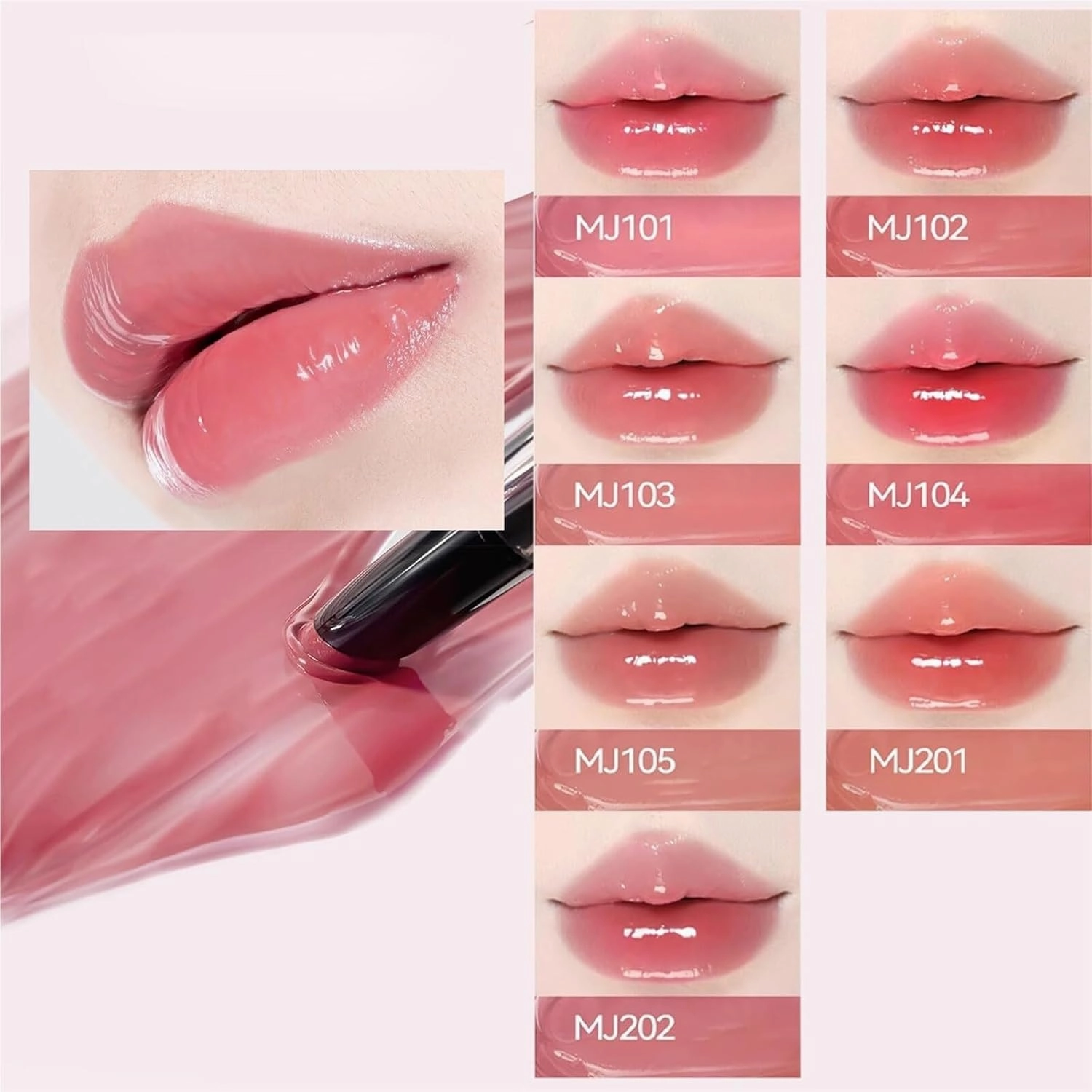 Aztk Meltykiss Jelly Gloss Lipstick, Aztk Lipstick, Mirror Hydrating Lip Gloss, Aztk Moisturizing Melty Kiss Lip Jelly, Long Lasting Moisturizing Tinted Lip Balm Lipstick Lip Gloss