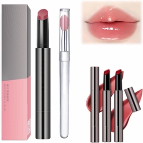 Aztk Meltykiss Jelly Gloss Lipstick, Aztk Lipstick, Mirror Hydrating Lip Gloss, Aztk Moisturizing Melty Kiss Lip Jelly, Long Lasting Moisturizing Tinted Lip Balm Lipstick Lip Gloss
