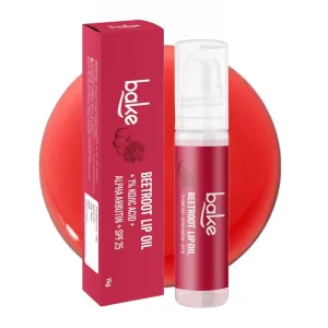 BAKE Kojic Acid Lip Balm Oil, 1% with Alpha Arbutin, Beetroot Tinted, SPF 25 PA    , 15g