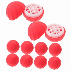 balacoo 10 Pcs Empty Lip Balm Containers Refillable Screw Cap Lip Balm Containers Reusable Plastic Container Twist Tubes for Women, Rosy, A506C5261245LMET5