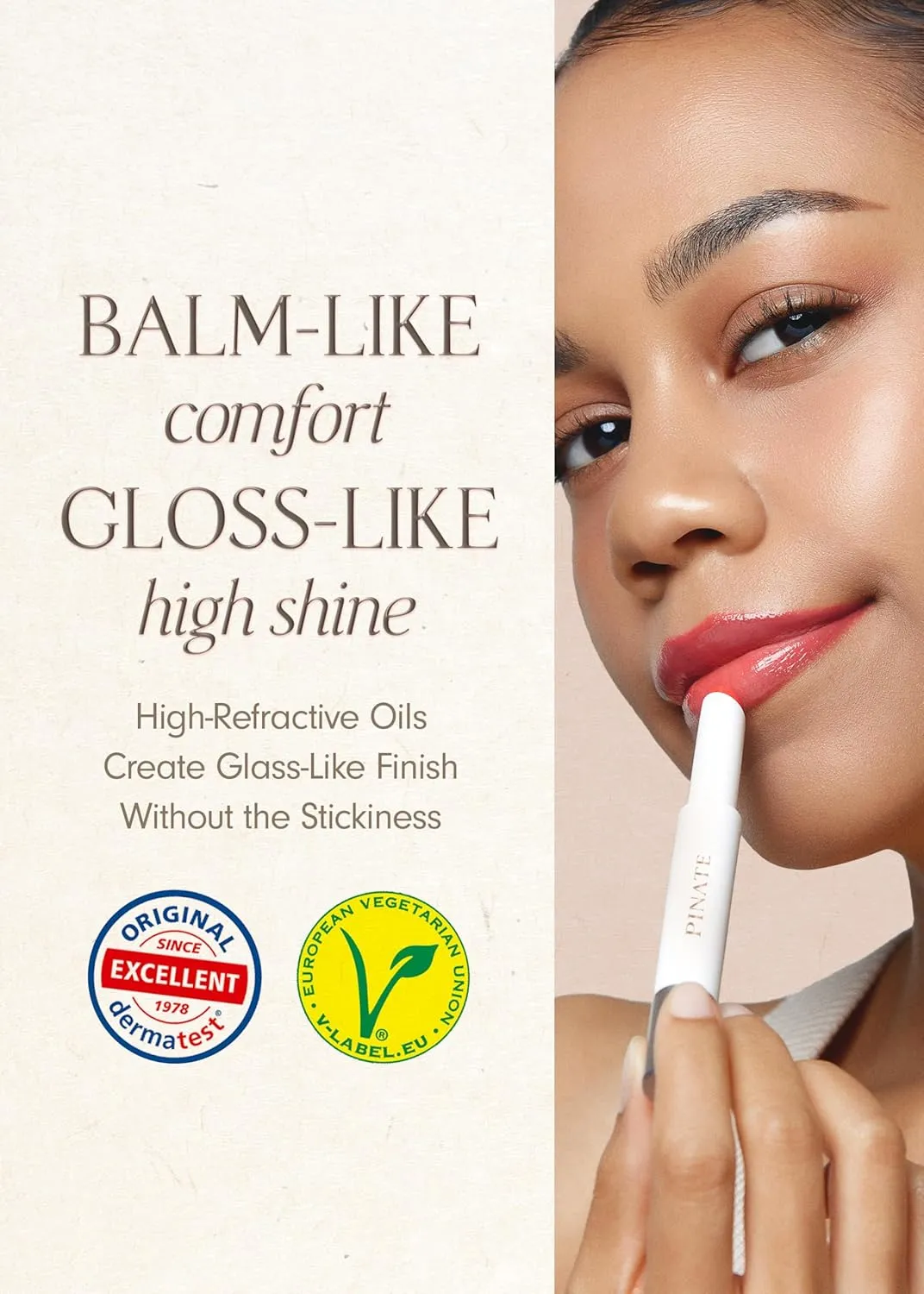 Bare Glow Peptide Melting Lip Balm 0.06 oz – Vegan Plumping Moisturizing & Hydrating Korean Makeup Lip Balm, Color Tinted Lip Stain for Softer Lips – Lip Gloss with Shimmer (#05 Sequence)