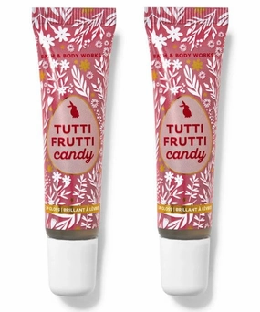 Bath Body Tutti Frutti Candy Lip Gloss | Set of 2 (.47 Oz Each)
