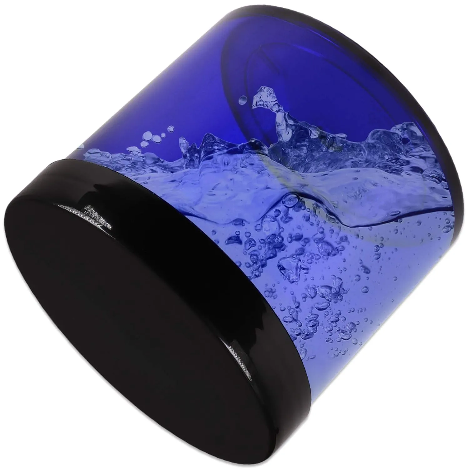 Beauticom® 10 oz. (300g /300ML) Thick Wall Round Leak Proof Clear Acrylic Jars with CLEAR Lids for Beauty, Cream, Salves, Scrubs (6 Pieces Jars   Lids, COBALT BLUE)