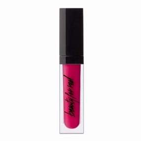 Beauty For Real Lip Cream   Color, Hotter Than Miami - Rich Vibrant Magenta - Long-Wear, Moisturizing Formula - Cupuacu Butter, Organic Neroli & Mandarin Oil - With Mirror & LED Light - 0.15 fl oz