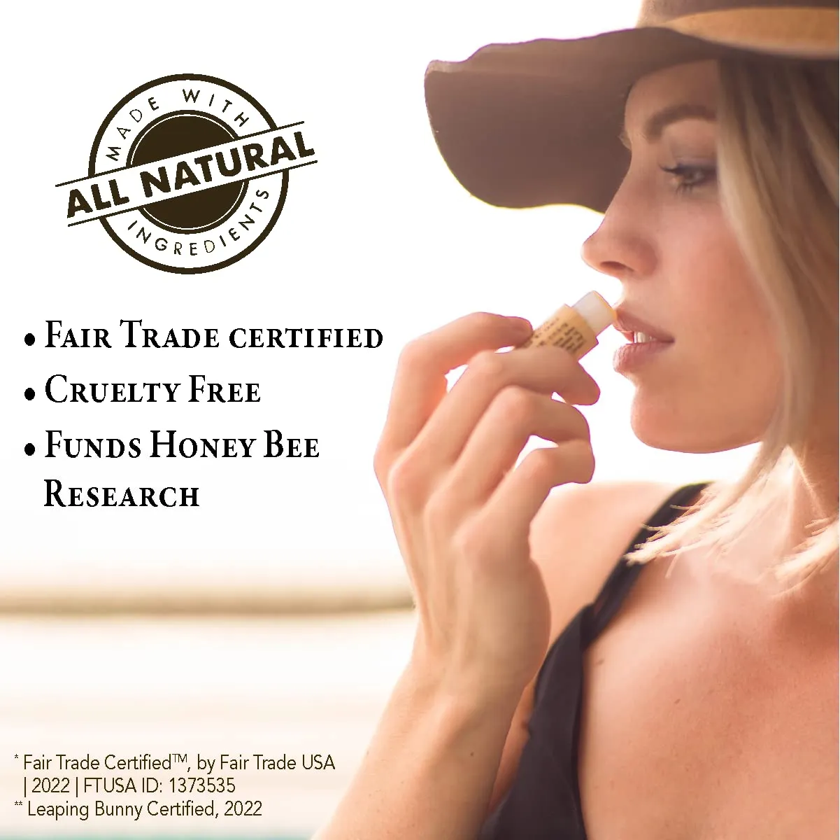 Bee Bella Lip Balm, Vanilla Bean, 3 Pack, Moisturizing Lip Care, 100% Natural, Original Organic Beeswax with Vitamin E, Handmade in USA