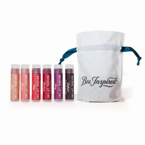 Bee Inspired Honey Lip Tint 6 Pack - Best Organic Moisturizing & Nourishing Tinted Lip Balm Set with Beeswax - Hydrating, Cruelty-Free Natural Lip Care for Dry Lip - 6 Shades Every Occasion (USA Made)