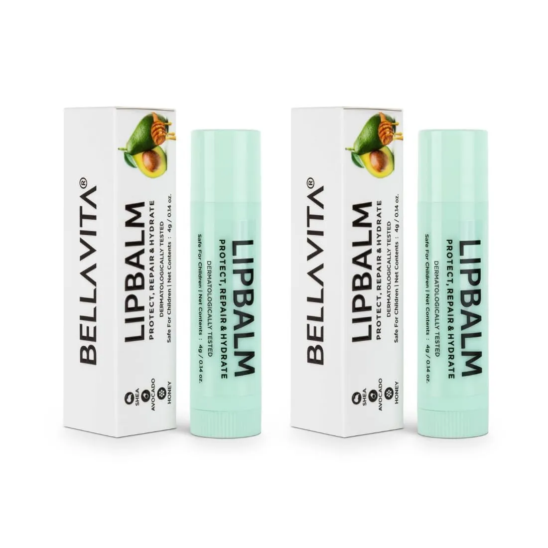 Be.lla Vita Organic Lip Balm NicoBalm 2 Pack For Women,Men, Boys & Girls To Hydrate Dry, Chapped, Damaged Lips & Get Baby Lips | Pre Smoke Balm | Pre Lipstick Balm, 4 gm Each Transparent