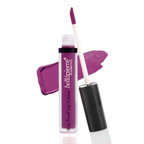 bellapierre Kiss Proof Lip Crème | Richly Pigmented, Smooth Matte Finish | 100% Natural Formulation | Non-Toxic and Paraben Free |Long Lasting Nourishing, Color - Vivacious