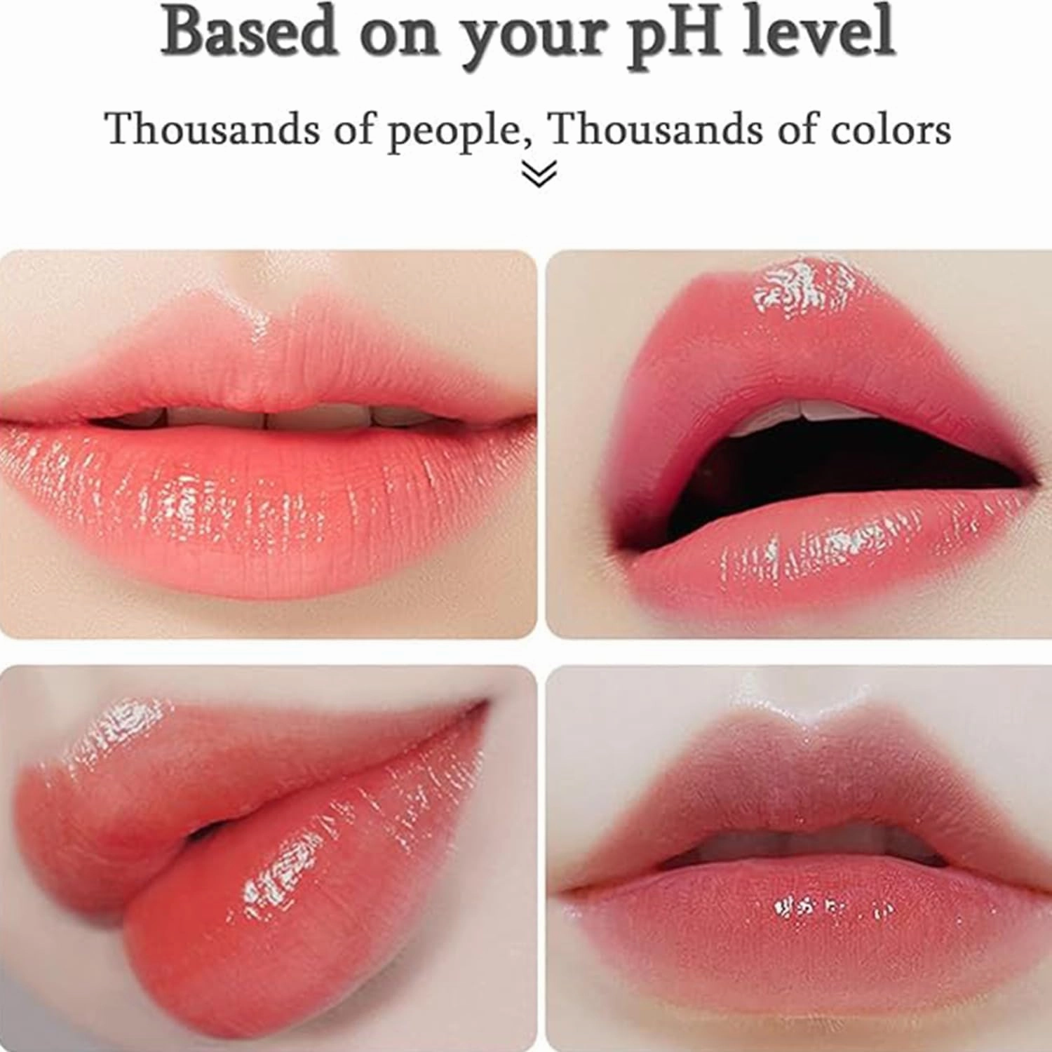 Beneficial Lip Stain, Beneficial Lipstick, Gold Crystal Color Changing Lipstick, Transferproof Color Changing Lip Stick, Experience Luxurious Long Lasting (2pcs, 1)