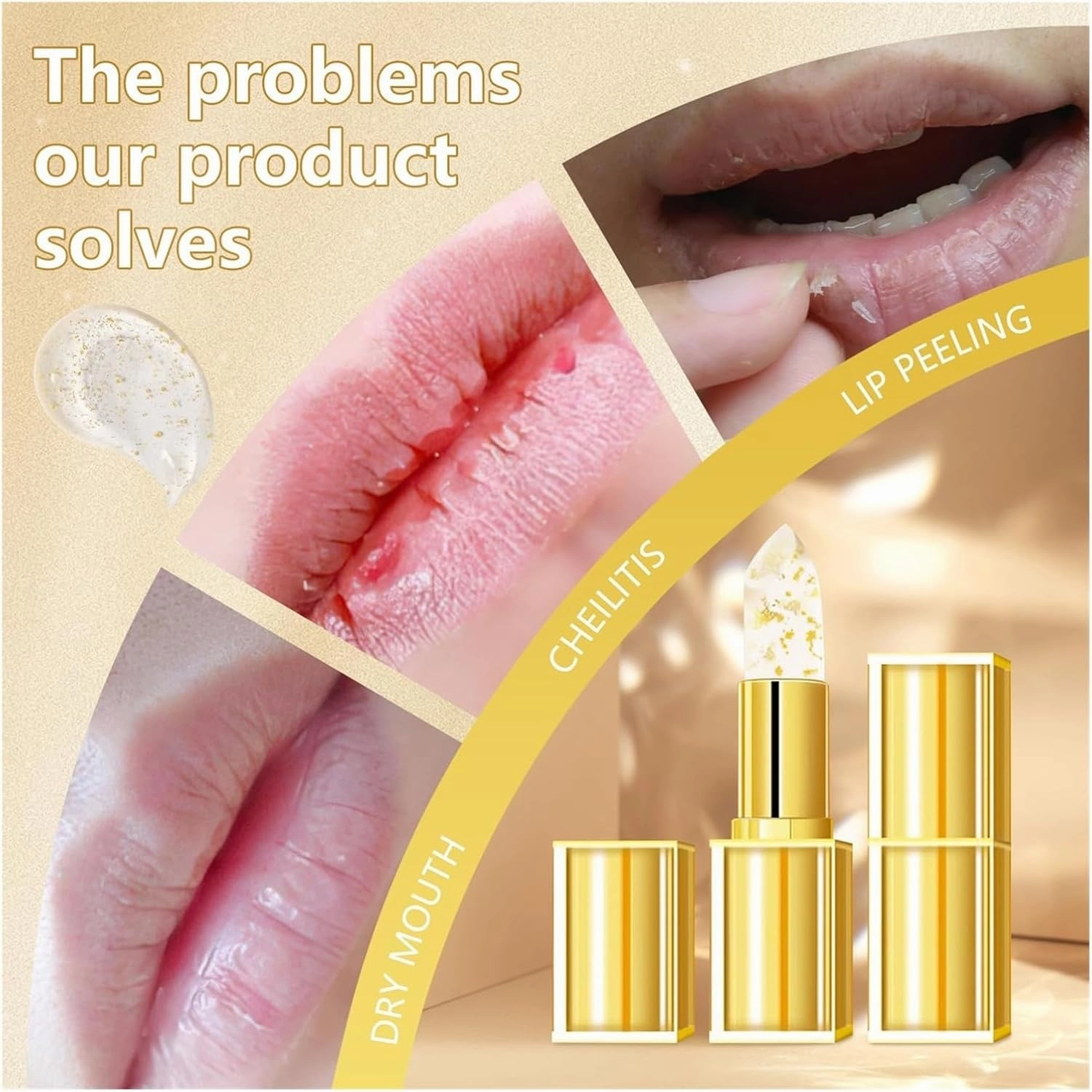 Benefician Lipstick, Transferproof Color-Changing Lipstick, Long Lasting 24 Hours Moisturizing Glossy Shine Lip Gloss for Women(2pc)