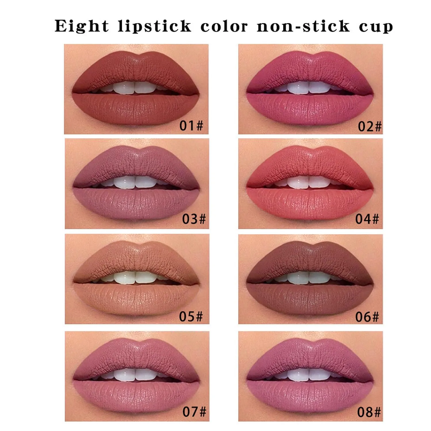 Benighty Liquid Lip Liner, 2-In-1 Waterproof Matte Liquid Lipstick, 03#