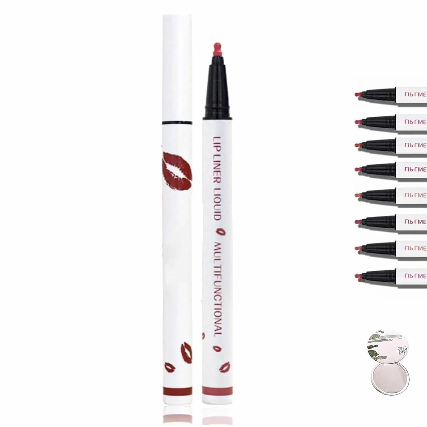 Benighty 2-In-1 Waterproof Liquid Lipstick Matte Liquid Lip Liner (04#)