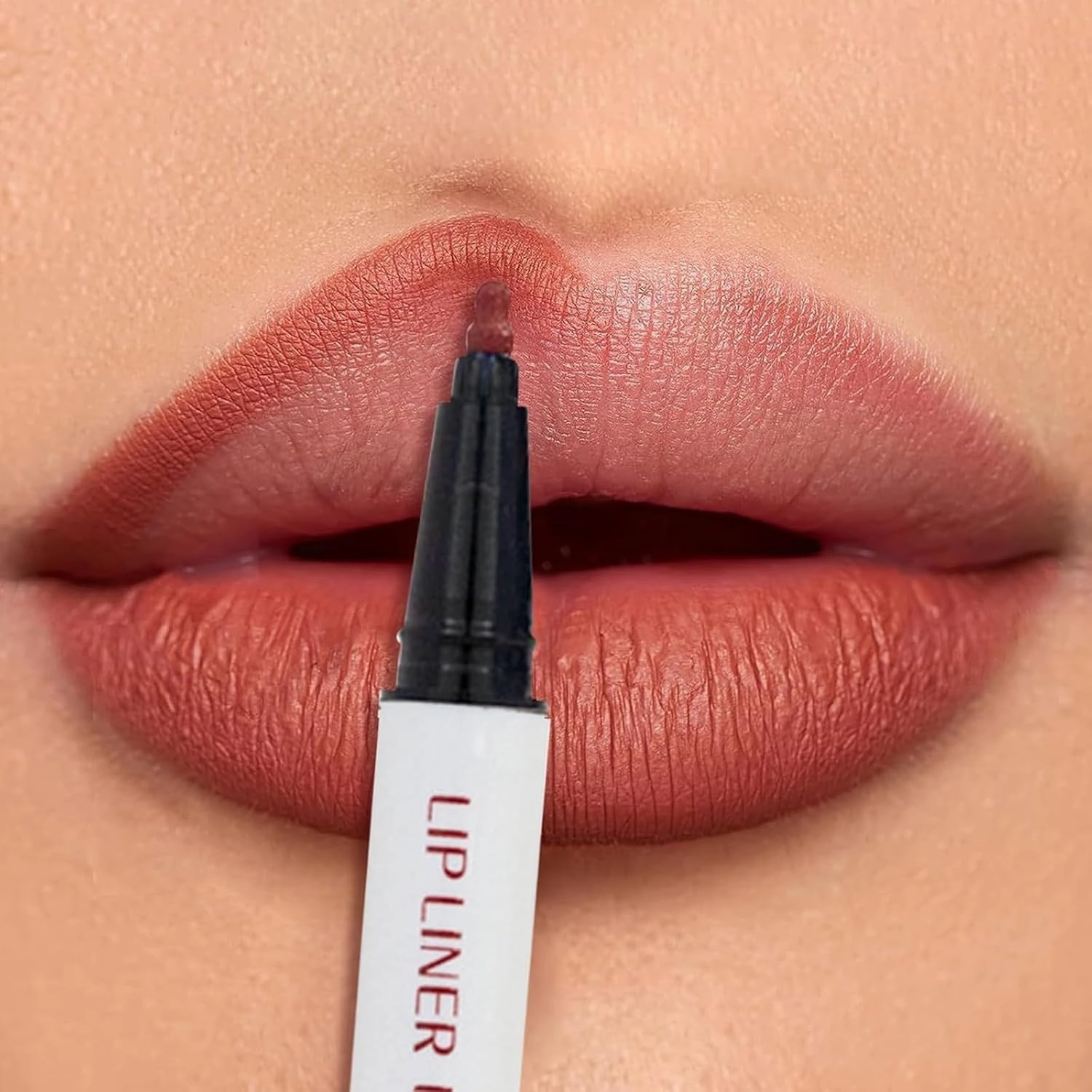 Benighty 2-In-1 Waterproof Liquid Lipstick Matte Liquid Lip Liner (04#)