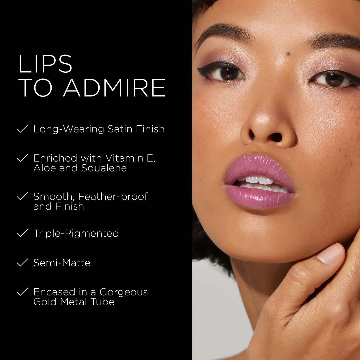 BESAME Magic Pink Lipstick 1963, Color-Changing Everyday Lip-Stick Balm, Changes from Blue to Sheer Rose or Magenta Due To PH, Long-Lasting, Satin Finish, With Moisturizing Vitamin E