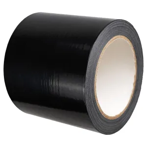 Black Seal Tape, 4" x 100' Vapor Barrier Tape Polyethylene Tape Sealing Moisture Barrier Seam, Black Vinyl Tape for Crawlspaces, Repair, Underlayment Seams, Metal Building Seams