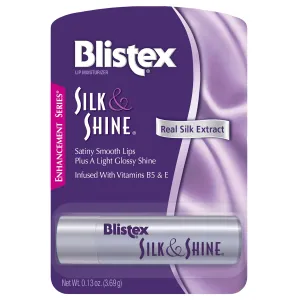 Blistex Silk & Shine Lip Balm, 0.13 Ounce Tube, Pack of 6 – Vitamin B5 & E, Bulk Lip Balm, Super Smooth Lip Moisturizer, Sheer Gloss for Finished Appearance