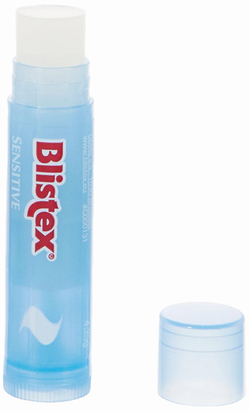 Blistex Simple & Sensitive Lip Balm, 0.15 Ounce Tube – Hypo-Allergenic Unflavored Lip Balm, Gentle Lip Moisturizer For Dry Lips, Contains Shea & Cocoa Butter (Pack of 3)