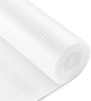 Bloss Shelf Liners Waterproof Non Adhesive Cabinet Liner for Bathroom, Kitchen, Desks, Cupboard, Refrigerator, ect, Clear Drawer Mat 17.7''×177''