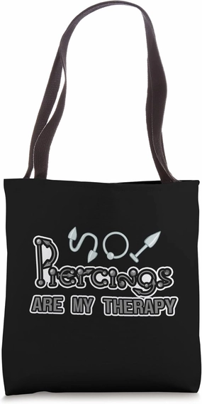 Body Piercing Dermal Implants Nose Ear Lip Modification Tote Bag