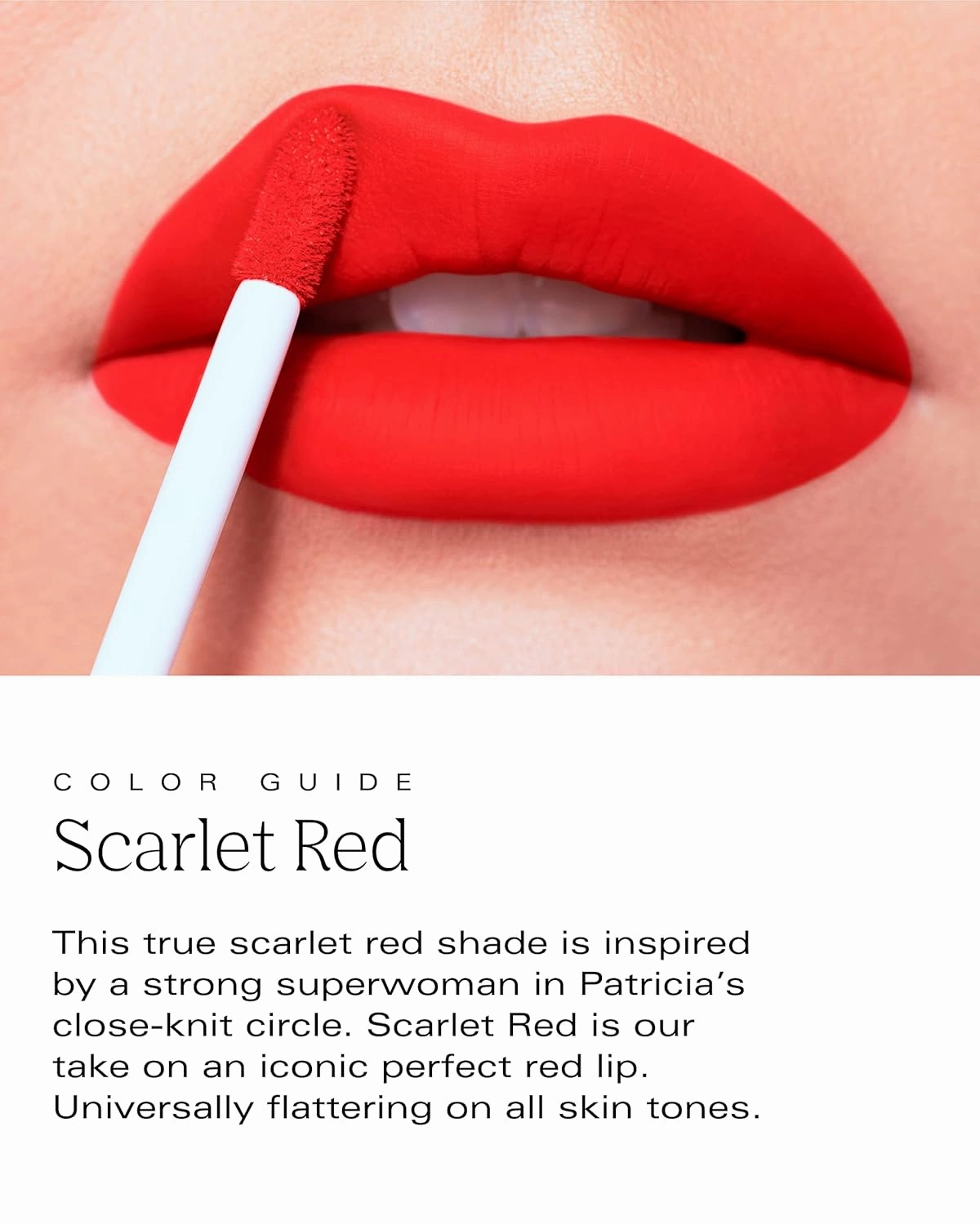 Bold Aspirations Liquid Lipstick (Scarlett Red) | Highly Pigmented Smooth Matte Finish | Red Tone | Long Lasting, Non-Transfer, Hydrating Formula | Vegan | Cruelty-Free | .14 fl oz