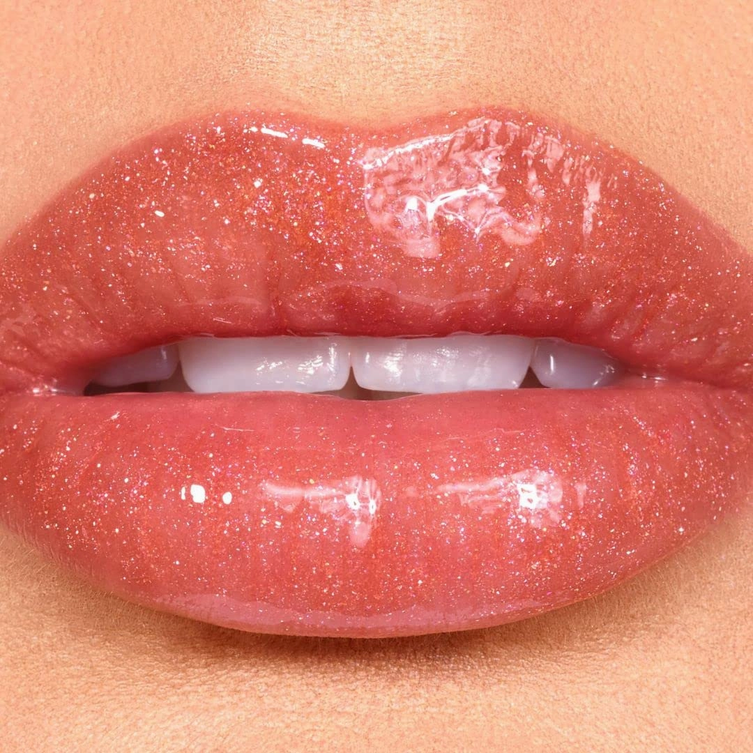 Bossy Cosmetics Vegan Lip Gloss for Soft Lips, Plumping Oil, Hydrating Non-Stick Lipgloss for Women, Provides Maximum Shine, Paraben and Cruelty Free (Empowered - Peach Color)