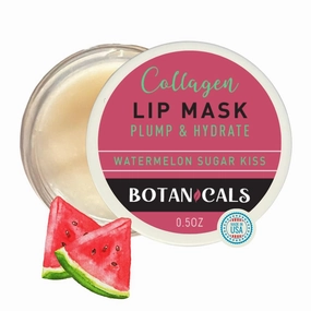 Botanicals Collagen Watermelon Sugar Kiss Lip Mask Plump & Hydrate with Hyaluronic Acid - Made in the USA