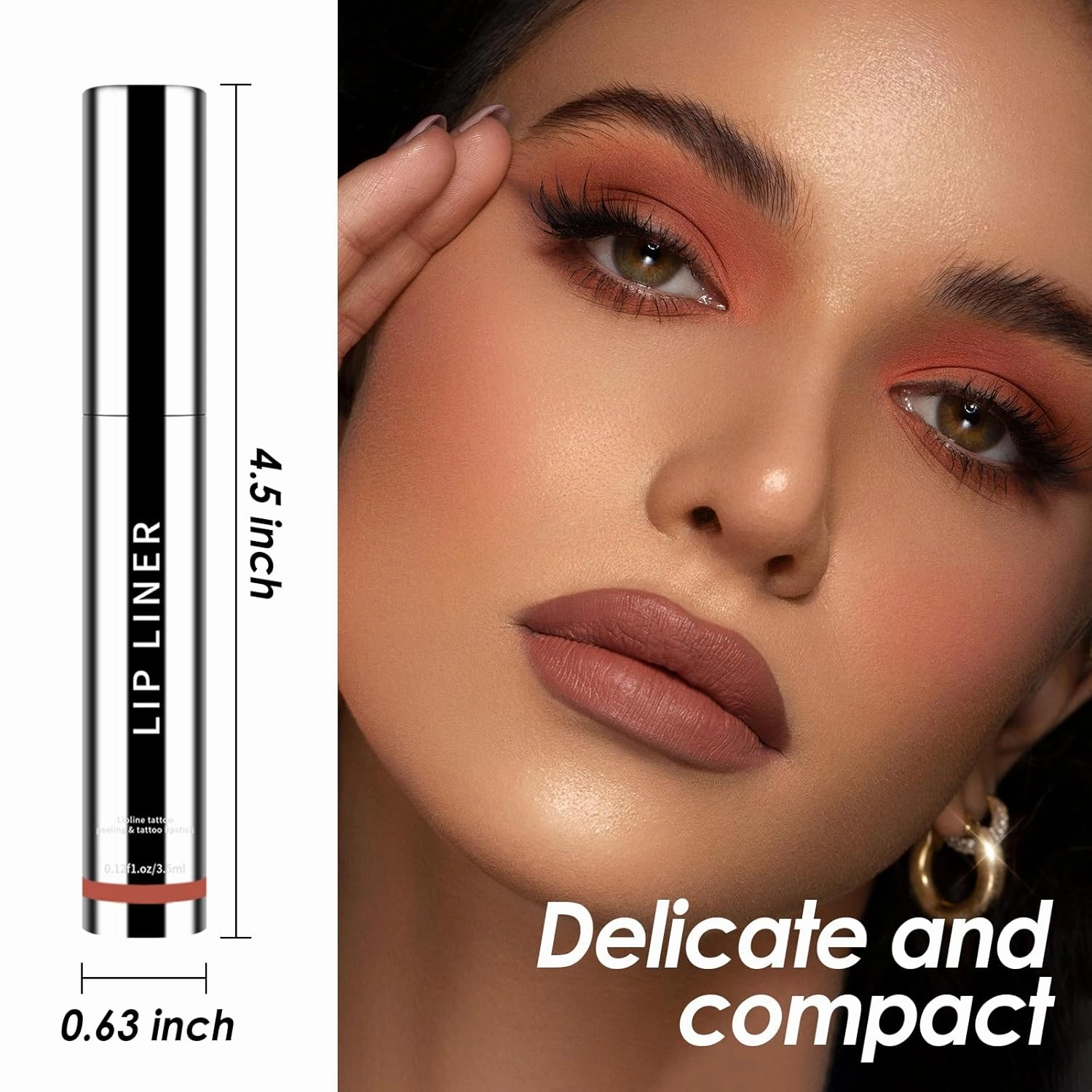 Boulari Lip Stain Long Lasting Lip Liner to Define Your Lips Waterproof Boulari Lip Stain Peel Achieve a Perfectly Makeup for Girls (True Nude Neutral Mauve Rose Pink, S)