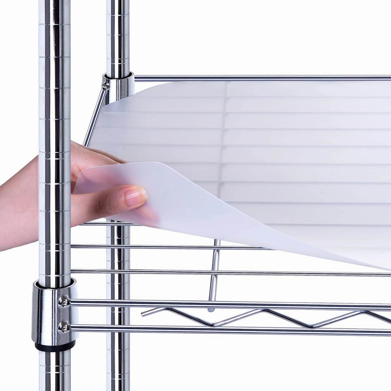 BRIAN & DANY Wire Shelf Liner 14" X 36", Heavy Duty Shelf Liners for Wire Shelving, Waterproof Protector Mats, Set of 5, Transparent
