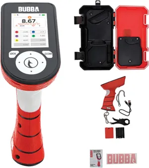 BUBBA Pro Series Smart Fish Scale - Tournament Fishing Tool with Bluetooth & Rechargeable Battery - 3 Modes, Digital Color Screen, 60lb Limit