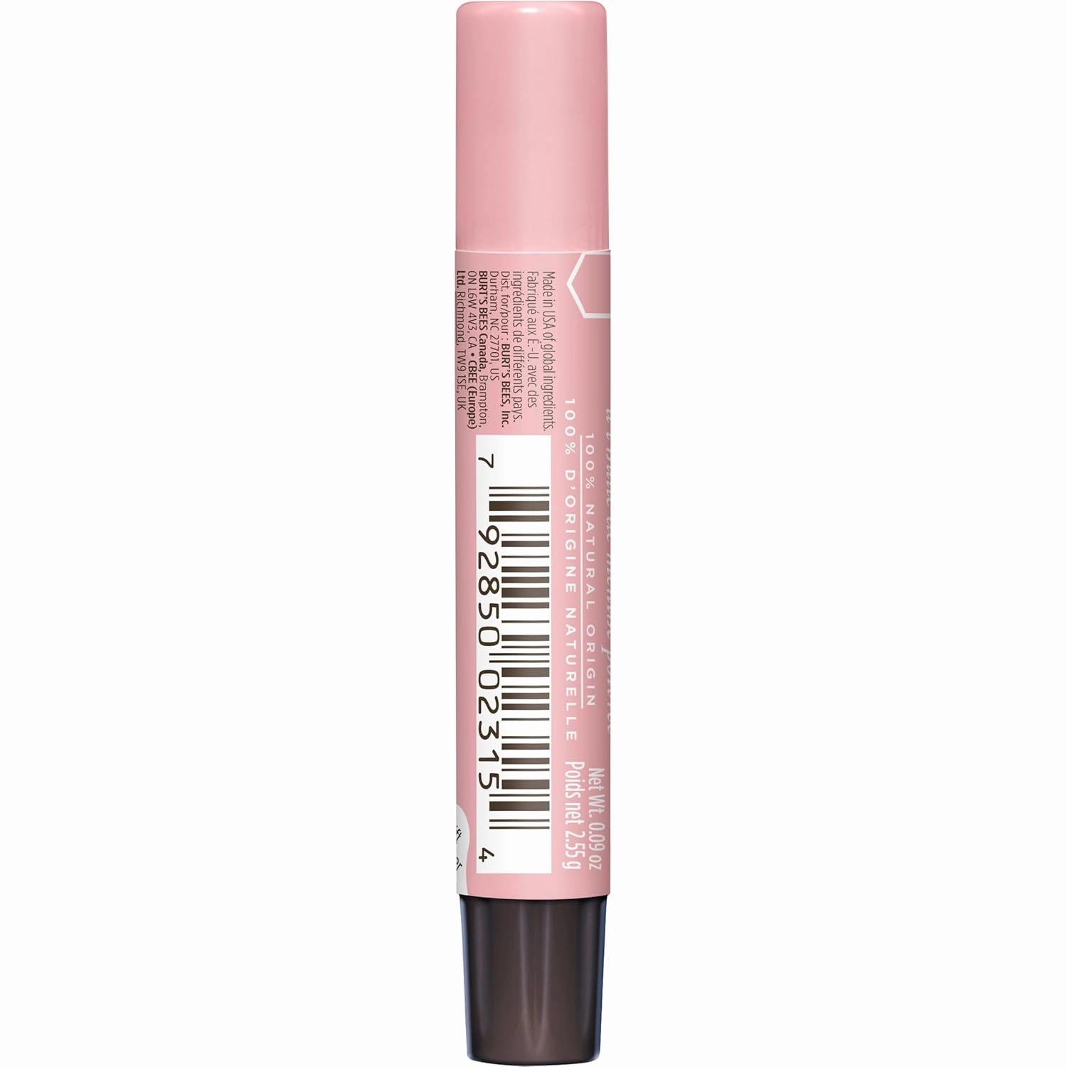 Burt's Bees Shimmer Lip Tint Set, Tinted Lip Balm Stick, Moisturizing for All Day Hydration with Natural Origin Glowy Pigmented Finish & Buildable Color, Grapefruit (4-Pack)