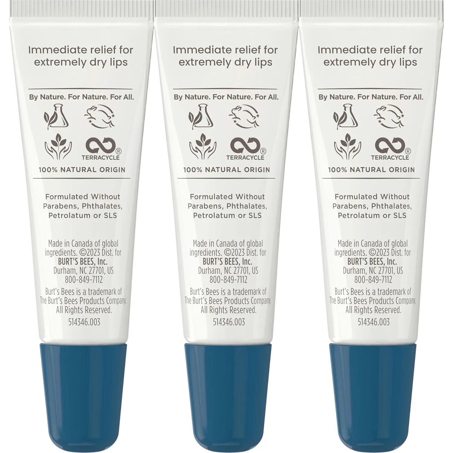 Burts Bees Rescue Lip Relief with Shea Butter and Echinacea, 100% Natural Origin, 0.35 Ounces