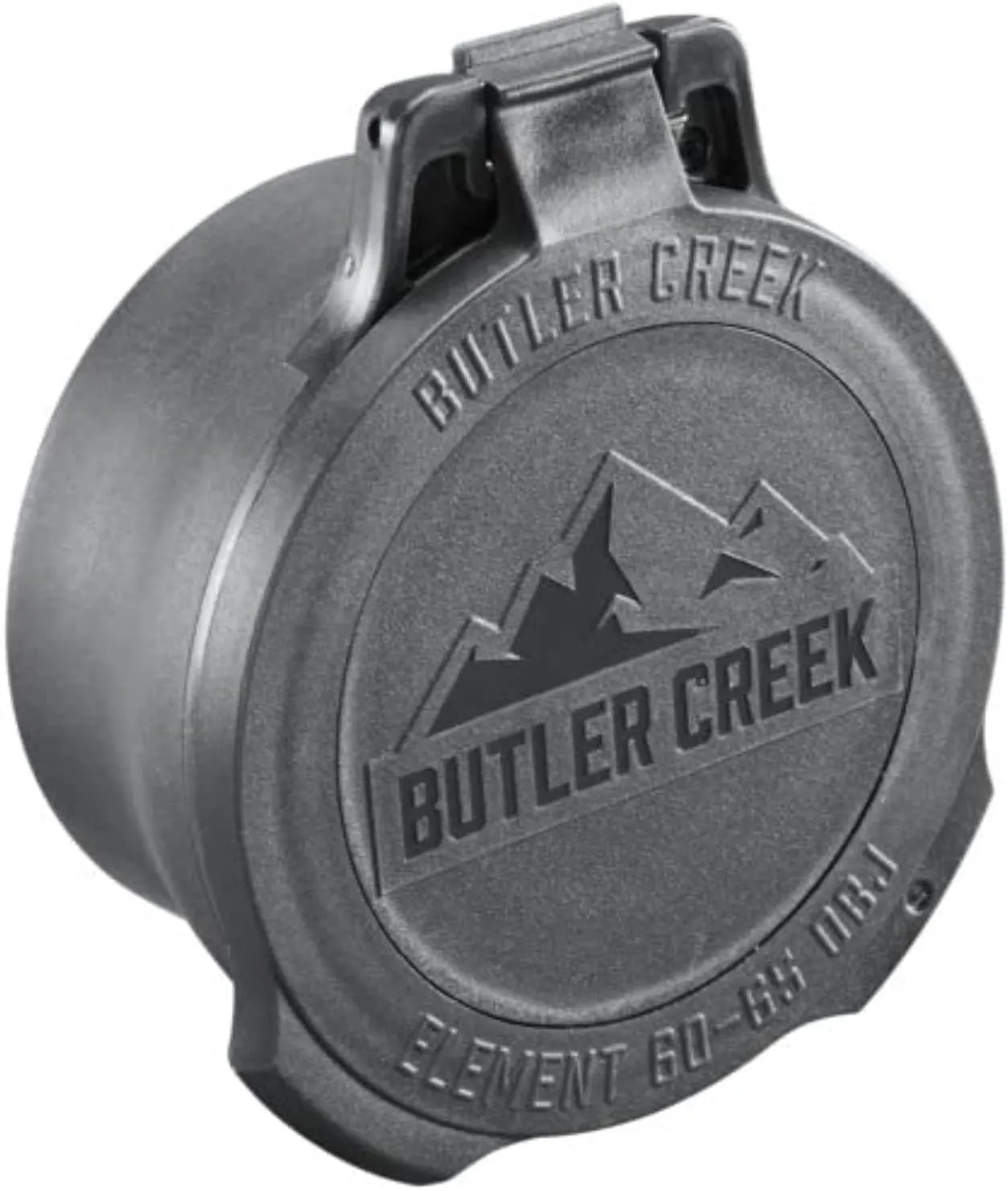Butler Creek Element Scope Cap Objective 60-65mm, Riflescope Cap Black ESC65