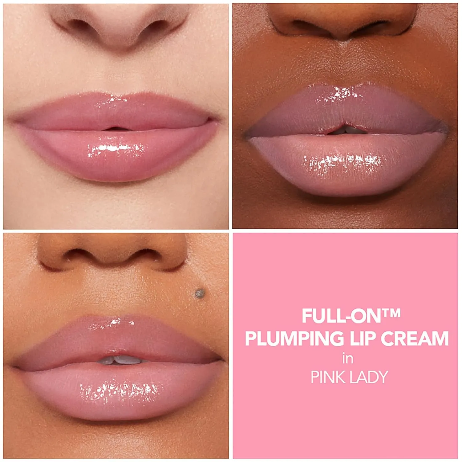 BUXOM Full-On Plumping Lip Cream, Lip Plumper Gloss, Enhancing Tinted Lip Plumper, Moisturizing Lip Gloss with Peptides and Vitamin E, Cruelty Free