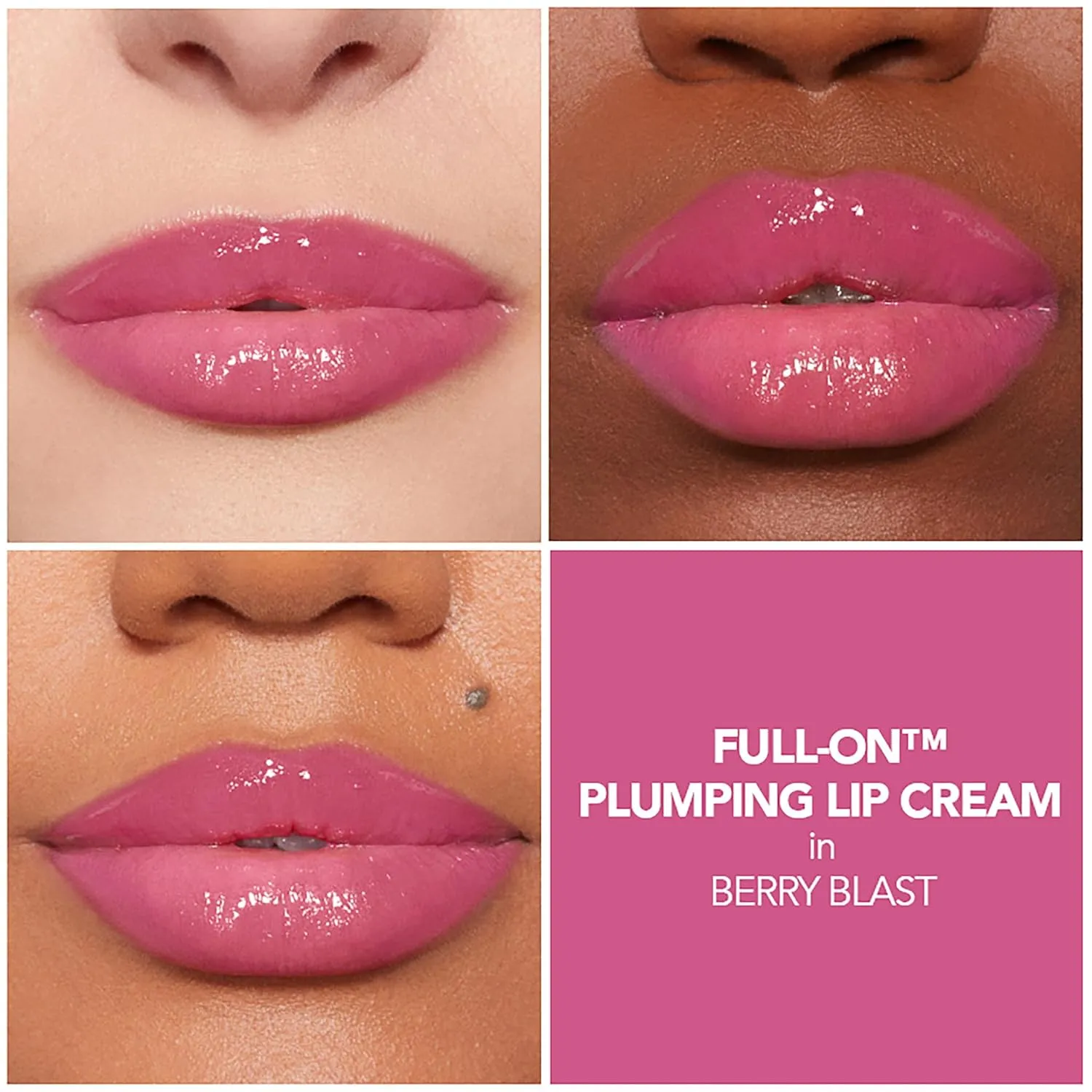 BUXOM Full-On Plumping Lip Cream, Lip Plumper Gloss, Enhancing Tinted Lip Plumper, Moisturizing Lip Gloss with Peptides and Vitamin E, Cruelty Free