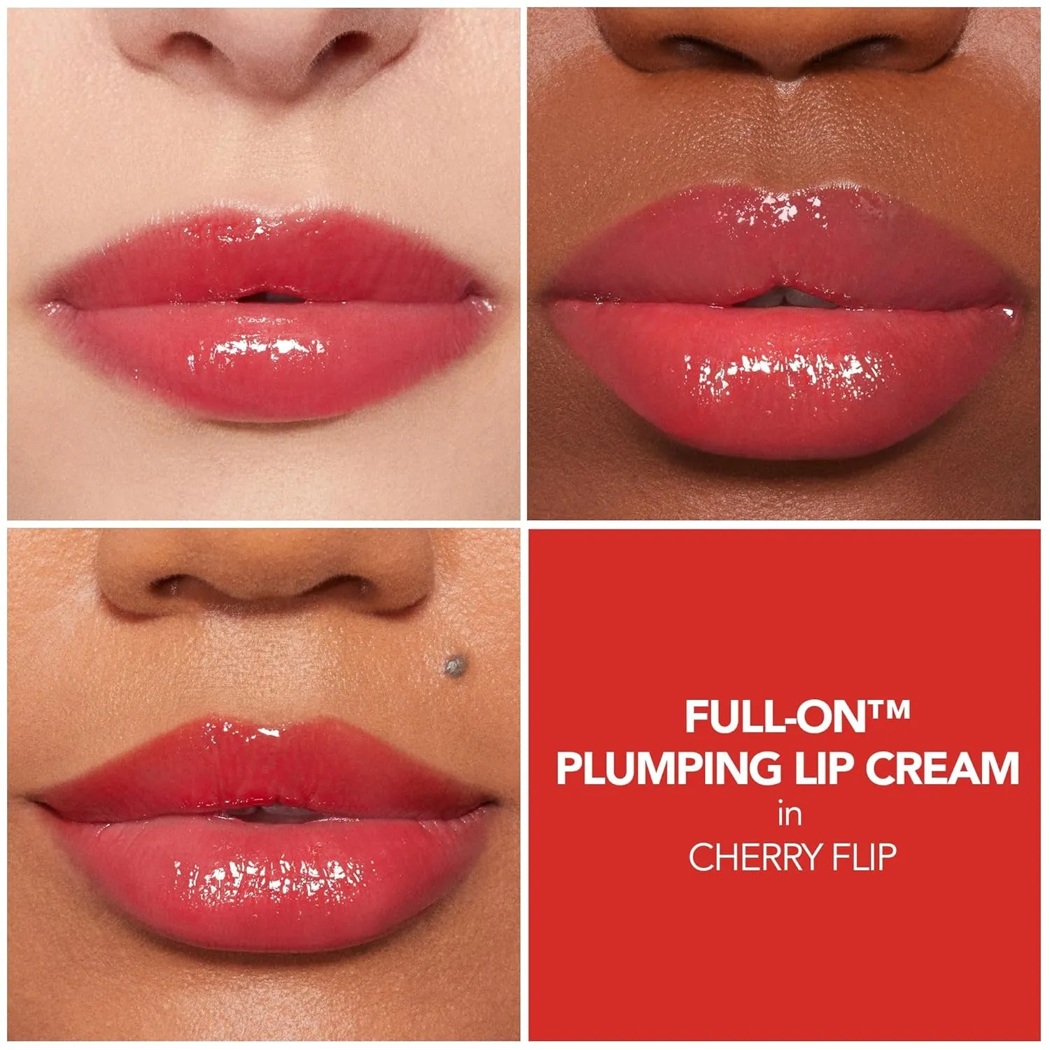 BUXOM Full-On Plumping Lip Cream, Lip Plumper Gloss, Enhancing Tinted Lip Plumper, Moisturizing Lip Gloss with Peptides and Vitamin E, Cruelty Free