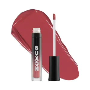 BUXOM Full-ON Plumping Liquid Lipstick Matte - Transfer-proof Plumping Lip Color, 8-hour long wear with Vitamin E Hyaluronic Acid & Plumping Peptide Complex to Hydrate & Smooth Lip Lines, Cruelty-Free