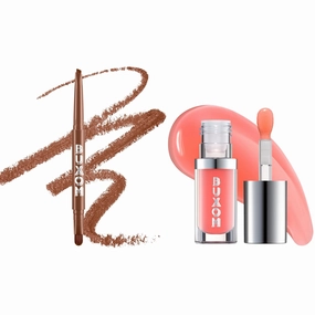 Buxom Full On Glossy Lip Oil in Trixie Power Line Plumping Lip Liner in Hi-Def Honey