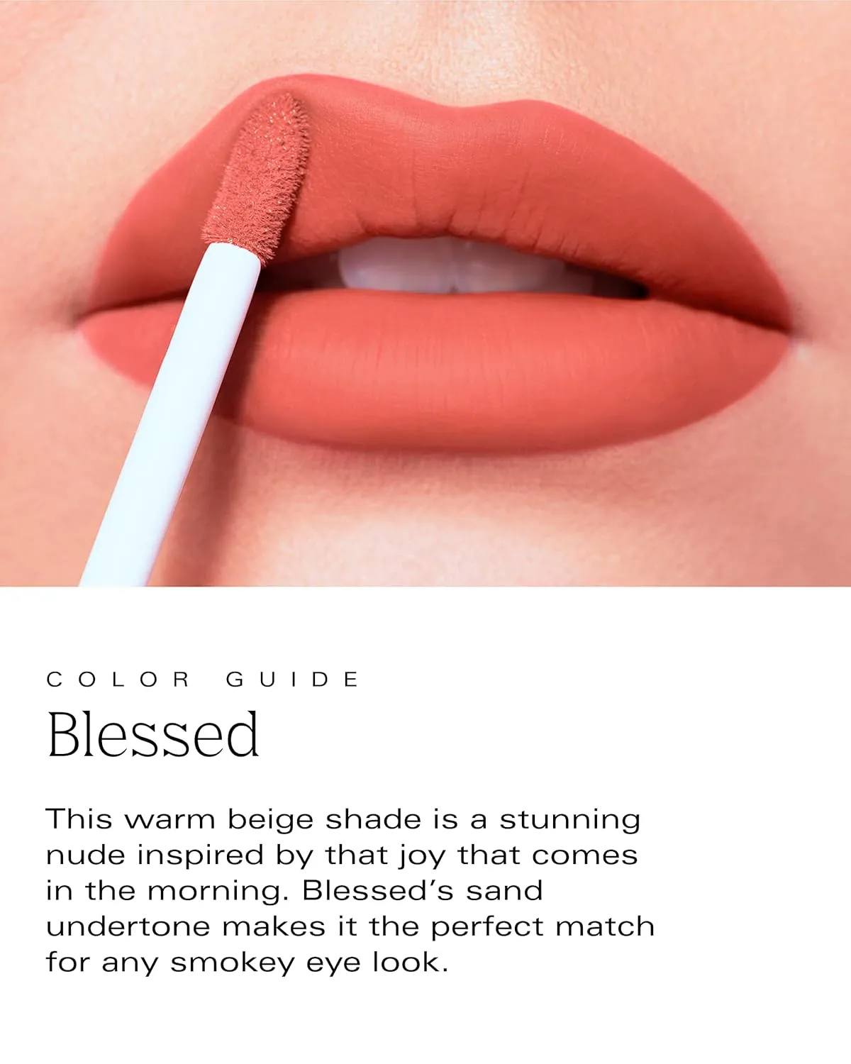 by Patricia De León | Bold Aspirations Liquid Lipstick (Blessed) | Highly Pigmented Smooth Matte Finish | Perfect Nude Tone | Long Lasting, Non-Transfer, Hydrating Formula | Vegan | Cruelty-Free | .14 fl oz