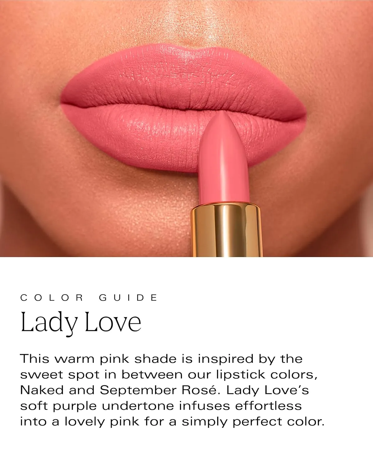 by Patricia De León | High Powered Lipstick (Lady Love) | Intensely Colored Nude Pink Matte Finish Lipsticks | Long Lasting Hydrating Formula, Creamy Texture for Weightless Coverage | Cruelty-Free | .14 oz