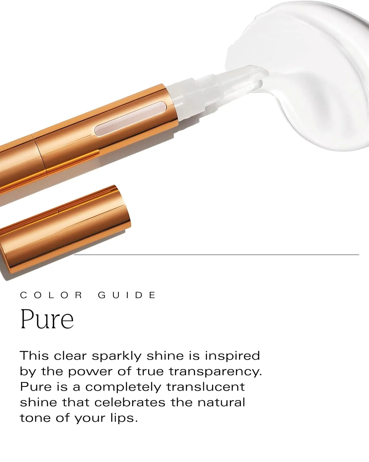 by Patricia De León | Sexy Shine Clear Lip Gloss (Pure) | Hydrating, Non-Sticky Formula | Lightweight, High Shine Finish | Vegan | Cruelty-Free | .14 fl oz