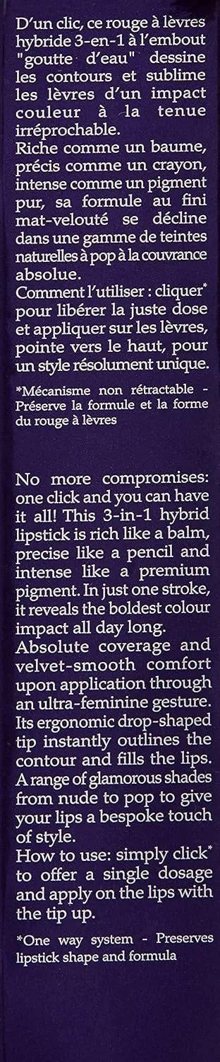 By Terry Rouge Expert Click Stick, Long-Wearing, Non-Drying, Matte Lipstick, Travel Friendly, Naked Nectar, 1.5g
