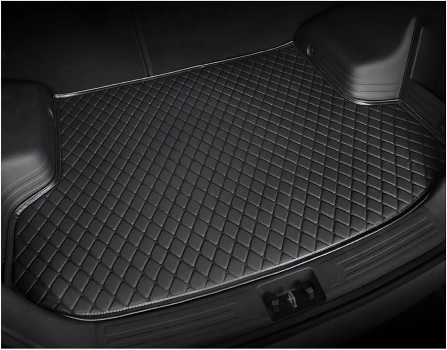 Car Boot Mats for Genesis GV70 EV Pure Electric 2023 2024, Custom Protector Pad Cargo Tray Liners Trunk Carpets All Weather Interior Accessories,Black