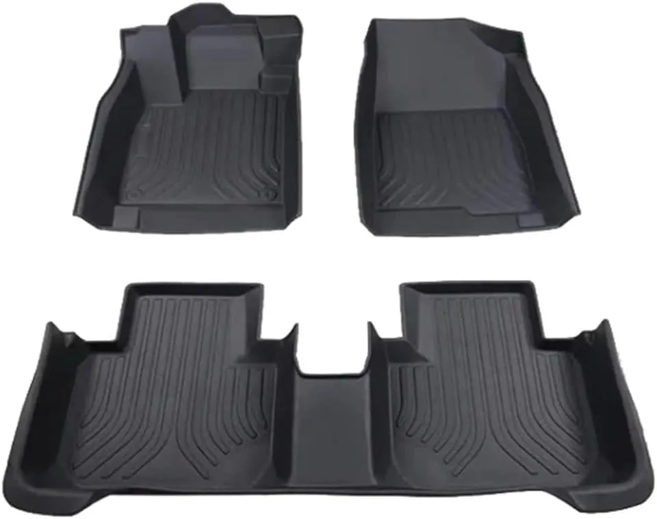 Car Floor Mat Compatible with Equator Sport Territory 2021 2022 2023 2024 2025 Waterproof Mud Carpet TPE Foot Pad Full Rug Accessories(Size:Right-Hand Drive), Black