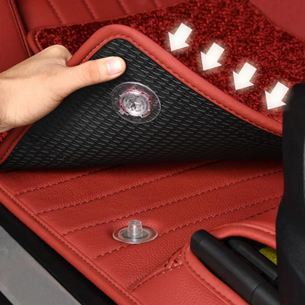 Car Floor Mats for Lamborghini Gallardo LP 570-4 Blancpain LP570-4 2011, All-Weather Protection Floor Liners Full Coverage Pads Carpets Floor Protection Underlay Accessories,A