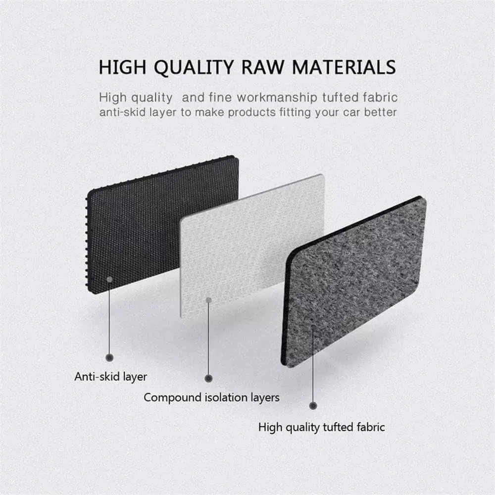 Car Floor Mats for Lincoln Nautilus 2023-2025,Nylon Gray Carpet All Weather Waterproof Auto Liners Foot Pads Set