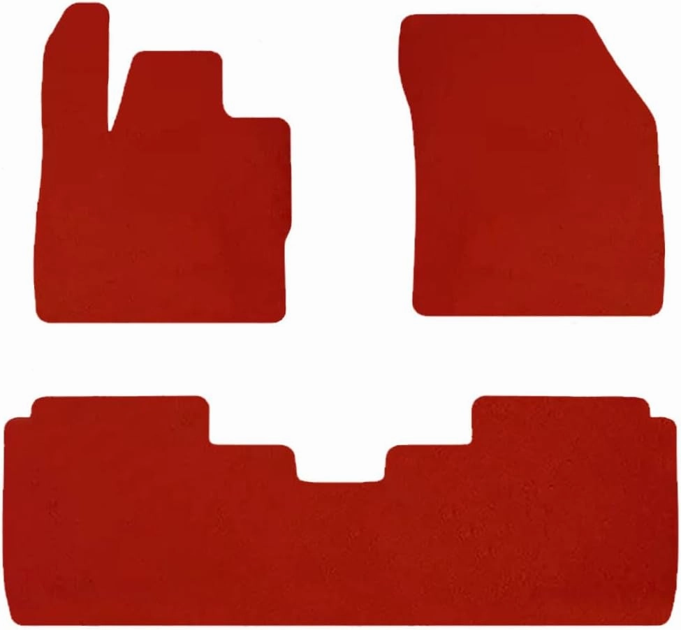 Car Floor Mats for Lincoln Nautilus 2023-2025,Nylon Red Carpet All Weather Waterproof Auto Liners Foot Pads Set