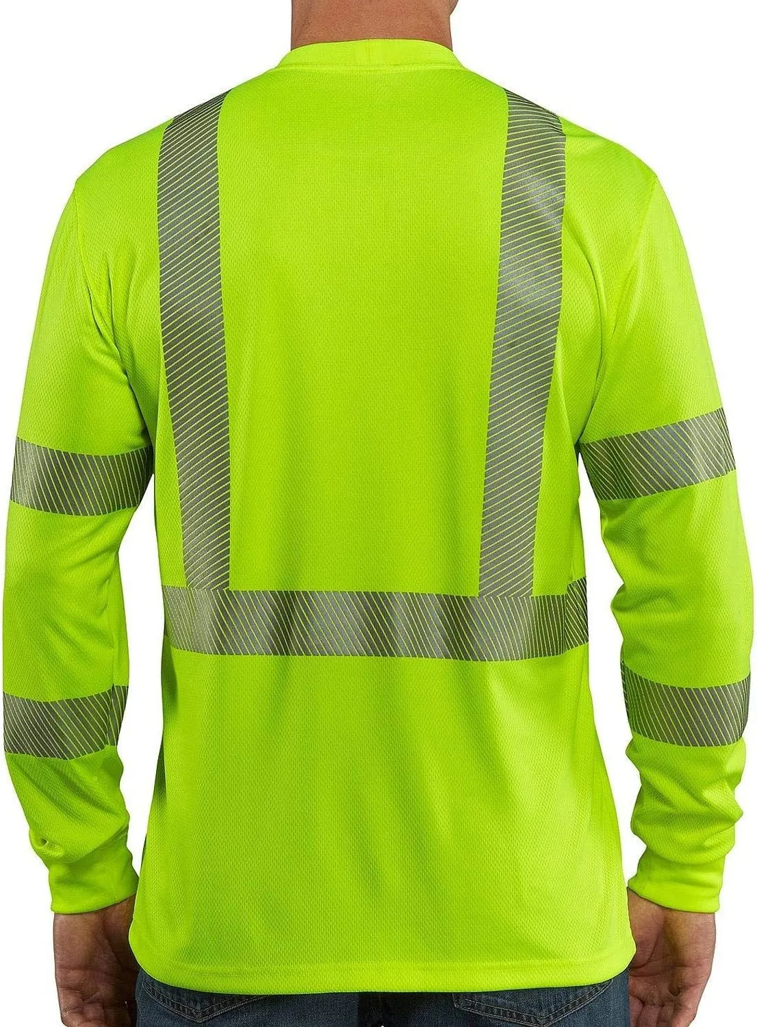 Carhartt Men's Force High-Visibility Long-Sleeve Class 3 T-Shirt